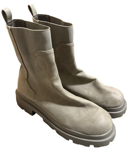 Dolce Vita Women Brody Fashion Boot Gray Size 11 Pull On Chunky Calf High - Picture 2 of 6
