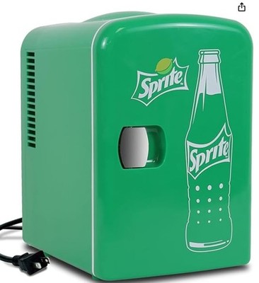 Koolatron Coca-Cola Sprite 4L Cooler/Warmer W/ 12V Dc And 110V Ac Cords 6 Can