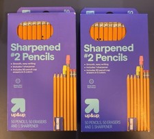 Sharpened #2 HB Pencils & Eraser With Sharpener Up&Up 2 Pack