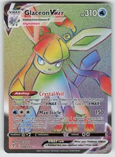 Glaceon VMAX Holo 208/203 Rainbow Rare Evolving Skies Pokemon NM on eBay