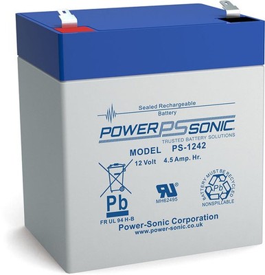 Powersonic 12V 4,5Ah Blei-Vlies Akku AGM PS-1242 / PS1242