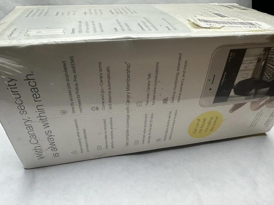 Canary View Indoor Security Camera 1080P HD Black (WiFi) - New - Image 4 of 4