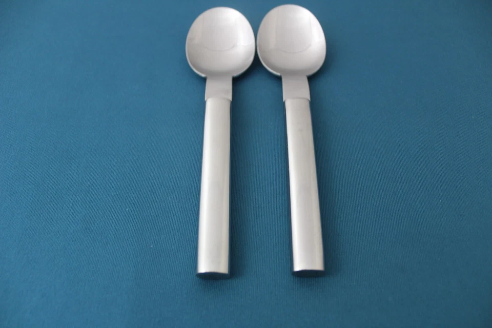 2 cucharaditas cuenco ancho Boda Nova acero ovalado brillante acero inoxidable 6 3/8" Foto 2 de 4