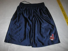 Cleveland Indians Guardians Shorts Youth Medium Boys Mighty Mac Sports MLB CLE