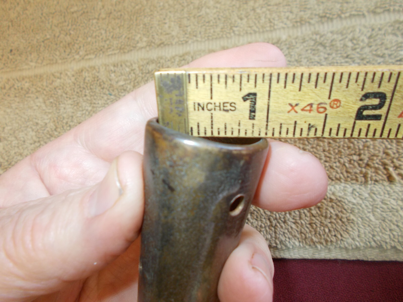 VTG ANTIQUE BRASS BOAT HOOK AUTICAL SAIL BOAT PULL BOAT LINE YACHT