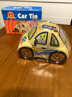 NWT Vintage Warner Bros Looney Tunes Beetle Car Tin Collectible