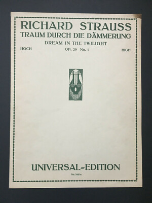 Richard Strauss Traum durch die Dämmerung | Universal Edition | No. 5445 a
