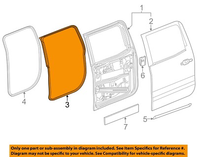 GM OEM 14-19 Sierra 1500 Rear Door Door Components-Door W'strip ...