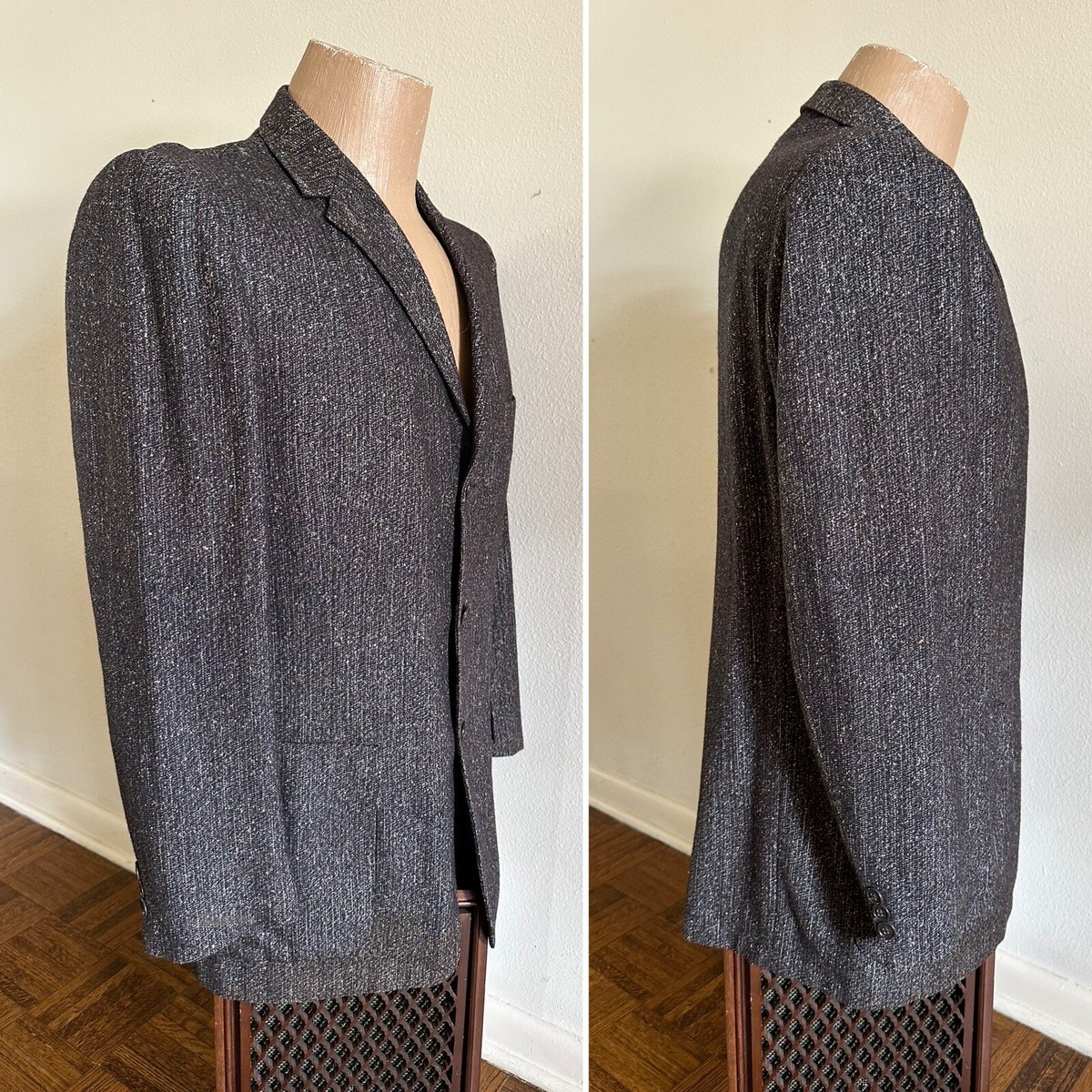 1950s Vtg PENNEYS GENTRY Brown Fleck sz 42 Sport Coat Jacket 1950s Vtg PENNEYS GENTRY Brown Fleck sz 42 Sport Coat Jacket