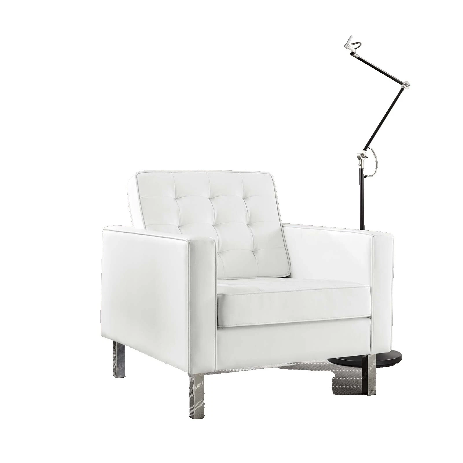 Белые кожаные кресла