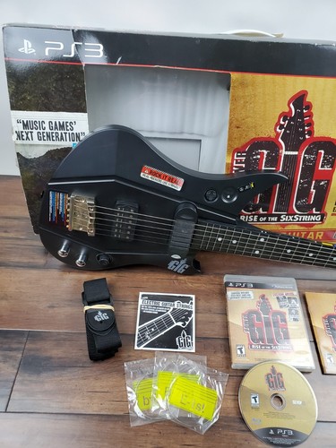 2010 Sony Playstation 3 PS3 Power Gig Guitar & Game Bundle Tested - Imagen 4 de 12