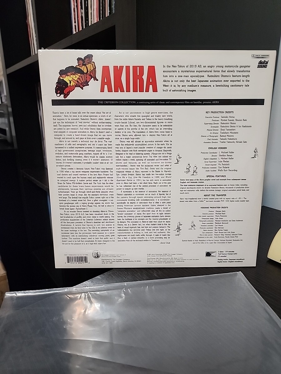 Akira Laserdisc The Criterion Collection Cc1294l for sale