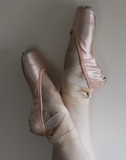 Thoroughly Worn Pointe Shoes Used by Professional Ballerina Size 6 XXN