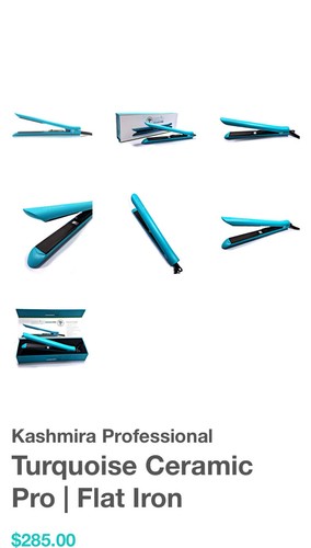 Kashmira Professional Ceramic Pro Flat Iron Straightener Turquoise