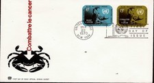 UN513 UNITED NATIONS FDC enveloppe 1er jour : Combattre le cancer 