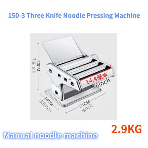 Pasta Noodle Maker Cutter Fresh Spaghetti Roller Manual Dumpling Skin machine - Picture 6 of 8