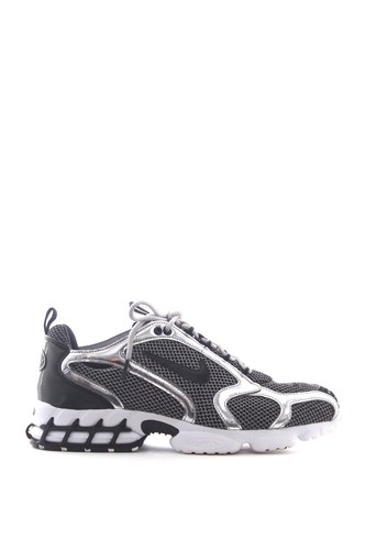 Nike x Stussy Air Zoom Spiridon Cage 2 Sneakers - Pure Platinum / Black
