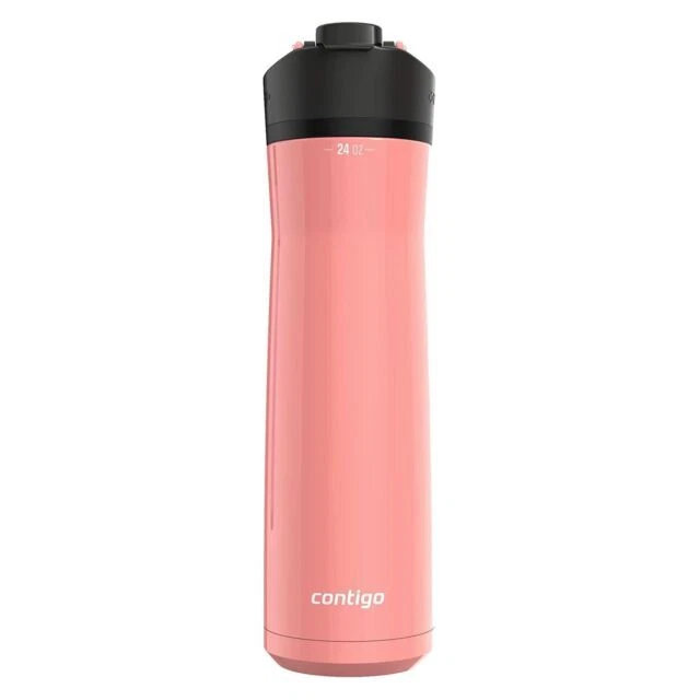 contigo cortland chill 2.0 stainless steel water bottle - pink