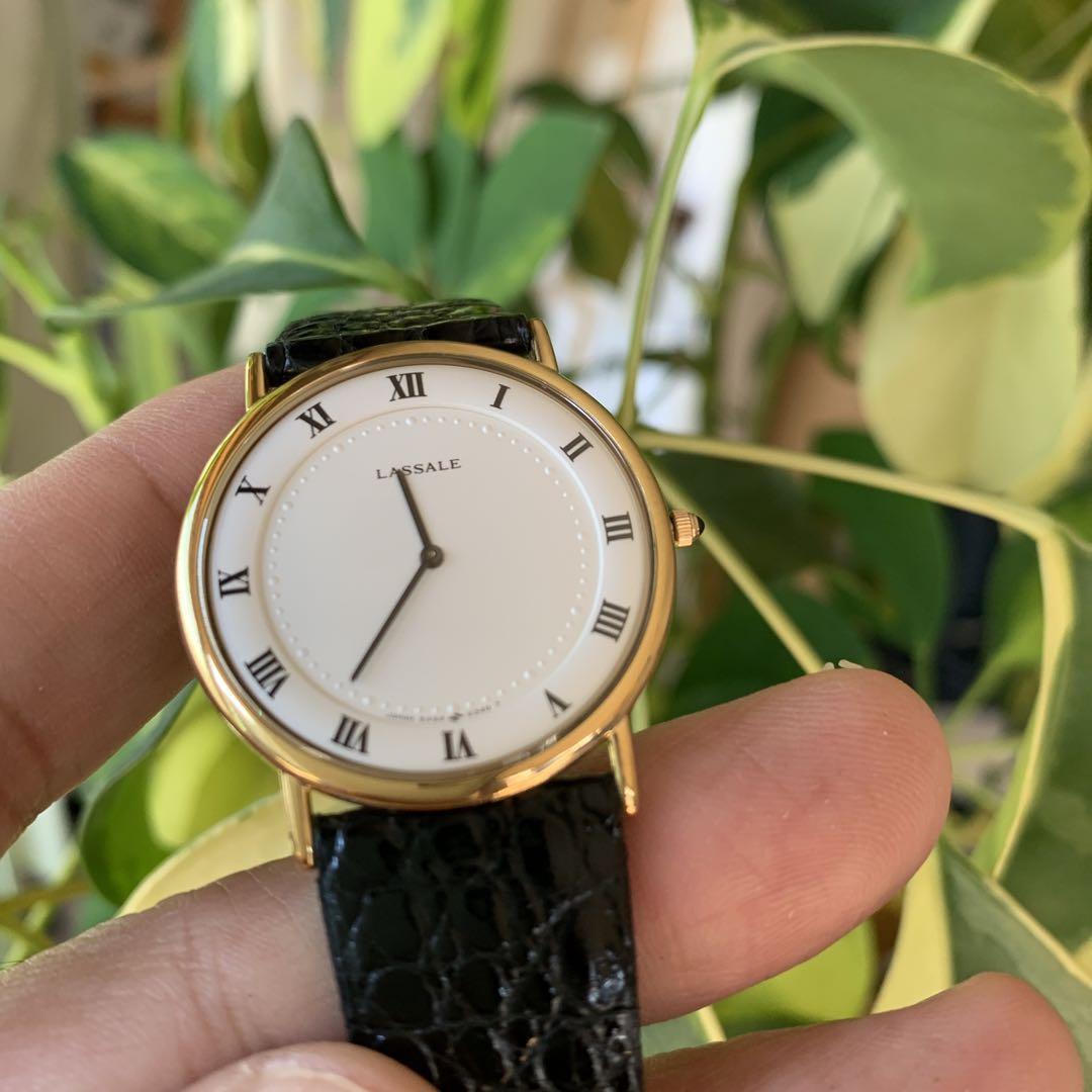 Seiko Lassale Ultra-Thin Quartz Watch Gold Tone Silver Dial Seiko Lassale Ultra-Thin Quartz Watch Gold Tone Silver Dial