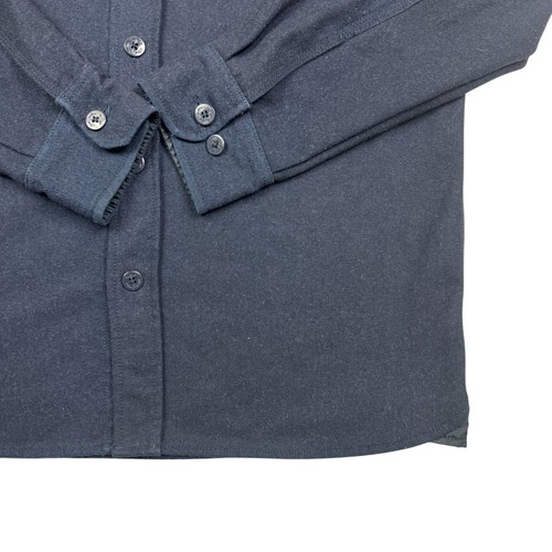 Farah Vintage Men's Long Sleeve Wool Blend Button Up Shacket Navy Blue Size M - Picture 5 of 12
