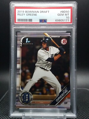2019 Bowman Draft Riley Greene 1st Tigers ... PSA 10 | eBay