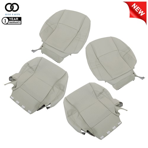 Gray Driver+Passenger Bottom+Top Perforated Seat Cover For Lexus ES350 2007-2012 - Picture 4 of 8