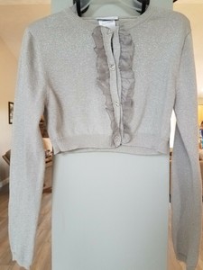 silver sparkle cardigan