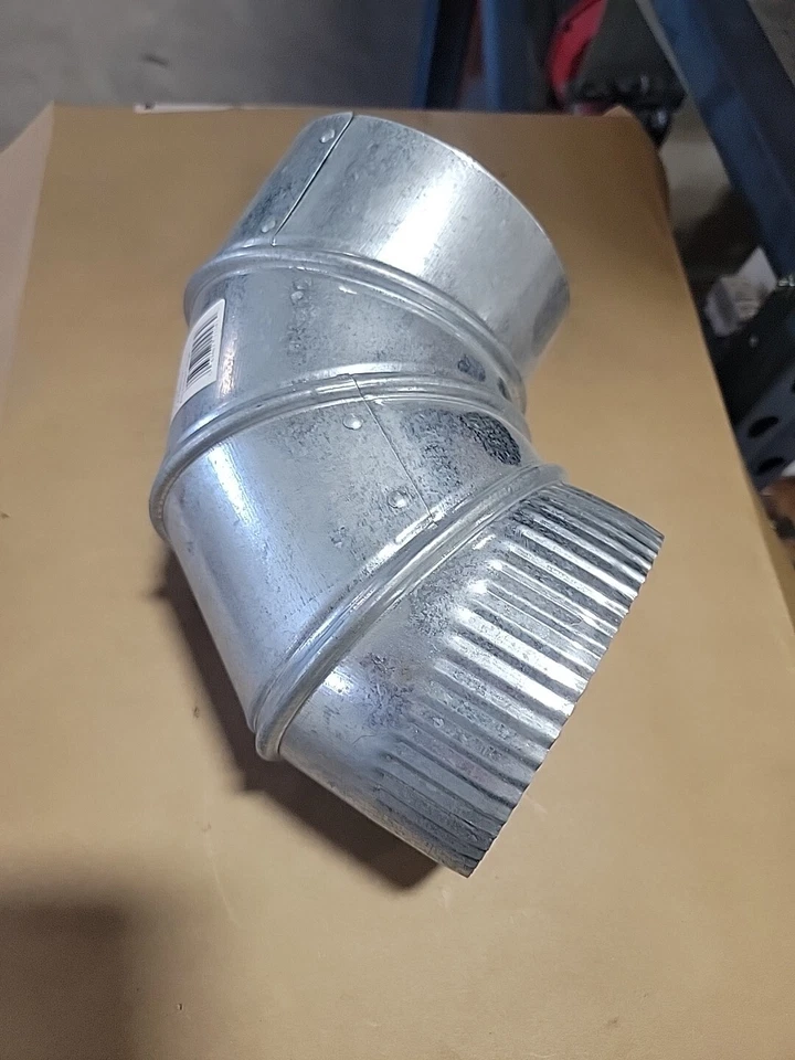 Codo de horno ajustable galvanizado Imperial GV0289-C HVAC, 90 grados, 5" Foto 3 de 3