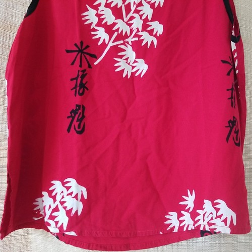 SUNSET ROSE Clothing Company Hawaii Aloha Womens Red Floral Tank Blouse Size L - Picture 4 of 17
