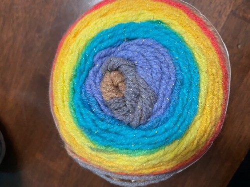 Lion Brand Yarn MANDALA SPARKLE - 3.5oz / 100g - 328yd / 300m shimmery cake yarn - Picture 5 of 27