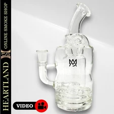 6" MJ Arsenal High Quality Thick Glass Mini Bong Hookah Water Pipe RECYCLER