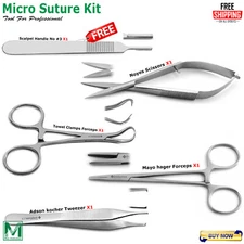 Surgical Suture Removal Kit Tissue Dissection Wound Closing Micro Surgery Tools