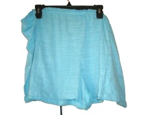 Ladies Plus Pajama Shorts Blue Secret Treasures Size 3X NEW