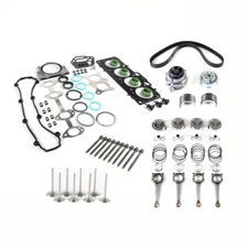 1.6 Piston & Con Rod & Valve & Gasket Rebuild Kit Fit For VW Golf AUDI A4
