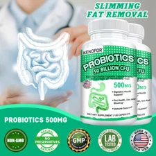 Probiotic 50 Billion CFU Gut Health for Women and Men – Vegan Supplement