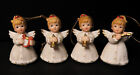 4 Homco Angels Musical Porcelain 2 1/2" Tall