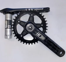 Rotor 3D+ InPower Road 175mm Power Meter Crank 110BCD Spider With Wickwerks 38T