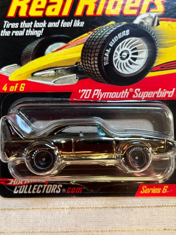 Hot Wheels - RLC - Series 6 - '70 Plymouth "SUPERBIRD" - Real Riders - #1279 - Image 3 of 3