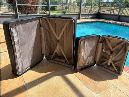 NWT Bric's 3 piece Black Luggage Set Carry On w/ Pocket Check In & Deluxe Duffel - Picture 6 of 17