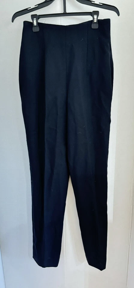 Conjunto Blazer Mujer Carlisle Talla 6 Pantalones Talla 4 Negro 100 💯 Lana Foto 3 de 4