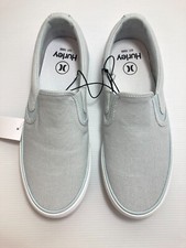 NEW Hurley Ladies' Slip-On Shoe ARLO Comfort Fashion Sneaker Light Blue / Grey