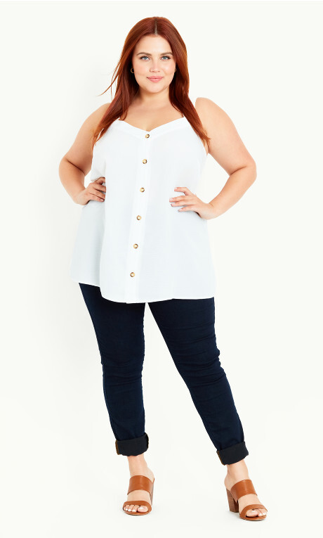 evans ladies vest tops