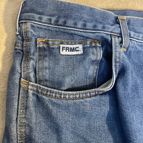 Pantalones de mezclilla Tyndale FRMC para hombre 46 x 32 azul clasificación arco 15 CAL HRC 2 - Imagen 3 de 15
