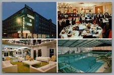 Atlantic City New Jersey International Motel Chelsea Ave Boardwalk Postcard