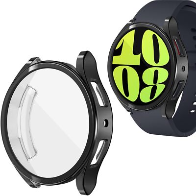 Fr Samsung Galaxy Watch 6/5/7 40mm/44mm Clear TPU Case Screen Protector Cover