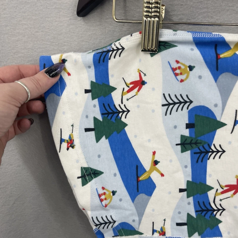 Hanna Andersson Pet John Pajamas Large Dog Shirt Skiier Winter Snow Holiday Xmas - Image 2 of 4