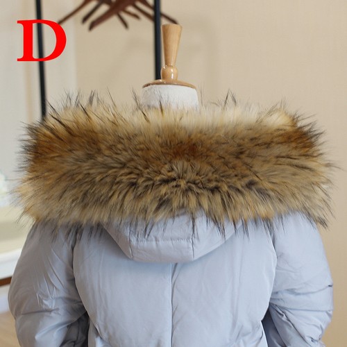 Winter Warm Faux Fox Fur Collar For Hood Coat Jacket Trim Scarf Shawl Wraps Acc - Picture 15 of 24