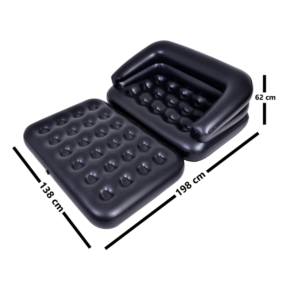 Luftsofa Schlafsofa Sofa Schlaffunktion aufblasbar Couch Luftbett Luftmatratze - Bild 4 von 4