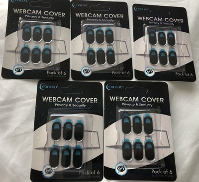 30 Webcam Covers Black New Lot of Thirty Web Cam Covers