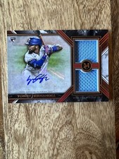 Yonny Hernandez 2022 Topps Museum Collection Rookie Dual patch Auto #/50